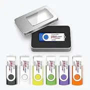 Custom USB Flash Drive, 100PCS Personalized Swivel USB Thumb Drive Memory Stick, High Speed USB Pen Drive Flash Disk for Data Backup and Transfer, Great for Branding and Corporate Gifts (1, GB)