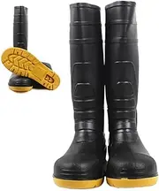[Comebachome] Rainboots, Waterproof PVC Rain Boots, Non-Slip Protective Footwear, Lightweight Work Boots for Agriculture