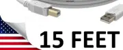 LONG White USB Cable Cord Plug for Provo Craft Cricut MAKER 3 Cutting Machine