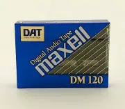 Vtg Maxell DM 120 Digital Audio Tape DAT Music Cassette Sealed NOS SHIPPED FAST