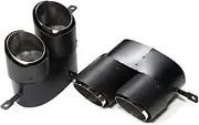 1 Pair Carbon Fiber Exhaust Tip Compatible For BMW G20 G21 330i M340i Dual Quad Muffler Tip Exhaust System 3 Series Nozzle