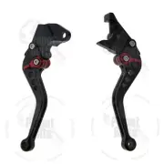 Black CNC Shorty Brake Clutch Levers For Suzuki GSXR 600 750 97-03 Control Hand