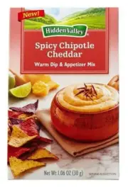 6x Hidden Valley Spicy Chipotle Cheddar Warm Dip & Appetizer Mix 1.06 oz Expired