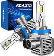 H11 LED Headlight Bulb, 30000LM 700% Brighter H9 H8 bulbs, 6500k Cool White H11 fog light bulbs, Canbus Ready Plug and Play, Pack of 2