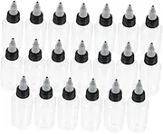 NAMOARLY 20Pcs Clear Squeeze Bottles Ink Caulking Bottles for Paints Pigment Storage Material Flow for Easy Application for Crafts Repairs