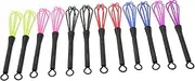 SAFIGLE 12Pcs Hair Dye Mixing Salon Manual Mixer for Hair Color Durable Whisks for Hair and Egg Liquid Mixing