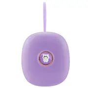 Digital Vibrating Alarm Clock for Heavy Sleepers Hearing Impaired Deaf Teens, Battery Operated for Purple