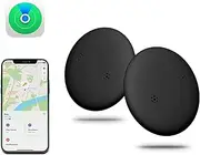 Smart Tag Bluetooth, 2 Pack Replaceable Tracking Tag, Waterproof No GPS Available Item Finder Tags with Find My (iOS Only) for Keys Wallets, Luggages, Bags, Suitcases