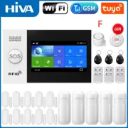 Wifi Home Alarm System GSM Tuya Smart Home Security Alarm Kit with Siren PIR Mot