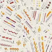 kowanii Piping Tips Practice Board Guide Paper Sheets 250+ Cake Decorating Tips Techniques Tutorial Patterns 74 Sheets/Set
