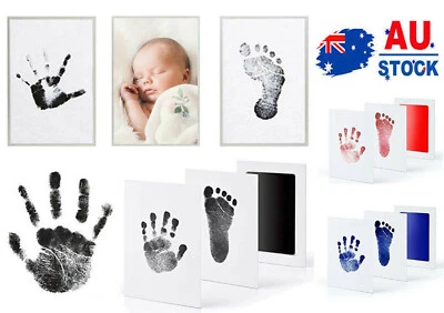 Newborn Footprint Handprint Safe Inkless Gift Foot Hand Print Wipe Kit Gift NEW