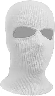 [F Fityle] Elastic 3-Hole Ski Face Mask Balaclava, Stretchy Full Face Mask for Women Men Winter Outdoor Sports