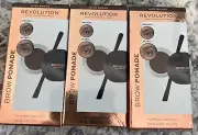 Makeup Revolution Brow Pomade Dark Brown , Pack Of 3