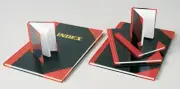 NOTEBOOK A4 BLACK & RED A-Z 100LF