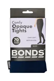 [Bonds] Bonds Womens Opaque No Dig Tights in Navy Size: L/XL L/XL Navy