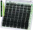 Volume Lash Clusters Kit 12-18Mm 3D Layered Fluffy Cluster Eyelash Extensions Wa