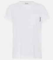 [Brunello Cucinelli] Brunello Cucinelli Cotton T-shirt AU 14 white