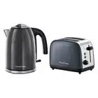 Russell Hobbs Colour Plus 1.7L Kettle and 2 Slice Toaster - Storm Grey