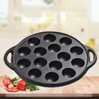 Cast Iron Takoyaki Pan 15 Compartment Holes Nonstick Grilling Pan Cooking Plate
