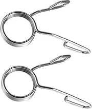 LAPYAPPE 2Pcs Bar Spring Collars Durable Spring Clip Clamps for Secure Weightlifting and Powerlifting for Gym Use and Home Fitness