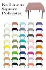 KS Linens Premium Polyester Tablecloth Square 72"x72" Retail & Wholesale