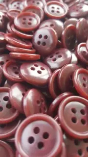Blessed Brick Buttons, 4 Hole Sewing/Crafts Buttons 15mm - 24 Pieces (051)