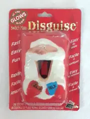 Vintage Santa Light Switch Plate Stick On Cover Glows In Dark Christmas Decor.