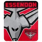 Essendon Bombers AFL Polar Fleece Rug Blanket