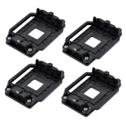 Plastic CPU Fan Bracket Base Socket Black 4pcs for AMD AM2 AM3 AM2+ AM3+