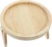 TOKIDNY Wooden Folding Pallet Couch Armrest Table Sofa Tray Clip Multi-Functional Snack Tray Easy to Adjust Fold
