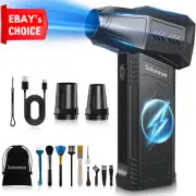 Compressed Air Duster 180000RPM Cordless Blower 3 Gears Rechargeable Cleaning