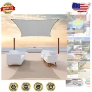 Rectangle Shade Sail 6' x 15' - Waterproof & UV Block - 3