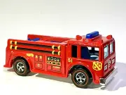 Fire Eater Diecast Fire truck Hot Wheels Custom Made Redline