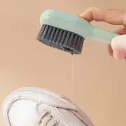 Multifunctional Liquid Shoe Brush Cleaners Soap Dispenser Cleaning Brush Tool CR