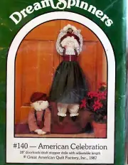 Dream Spinners Craft Doll Pattern DRAFT STOPPER Santa Uncle Sam Betsy Ross
