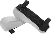 UTHCLO 2pcs Comfortable Memory Foam Armrest Pads for Office Chairs Ergonomic Elbow Cushions with Height for Desk Use Gaming Chairs Gray Upgrade PU Core