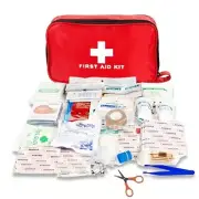 184pcs First Aid Kit, Multi-purpose Emergency Medical Supplies Portable Medical