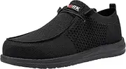 [LARNMERN] Safety Shoes Men's Work Shoes Comfortable Steel Toe Cap Shoes Loafers Anti-Smashing Slip On Lightweight Breathable Cushioning