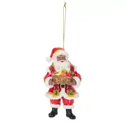 African American Kwanzaa Santa Ornament