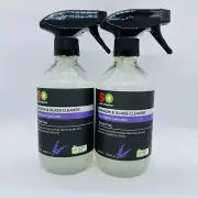 2 x Saba Organics Window & Glass Cleaner Tasmanian Lavender 500ml Eco Friendly