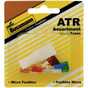 Bussmann BP/ATR-A7-RPP 15A Micro Blade Fuse Emergency Kit 3 L in. (Pack of 5)