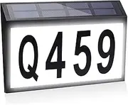 Solar House Numbers for Outside - Lighted Address Signs for Houses Address Lights for House LED Address Signs Lighted House Number Sign with Solar Panel for Outdoor Door