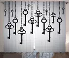 Retro Feels Curtains 2 Panel Set Decoration 5 Sizes Window Drapes