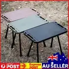 Folding Camping Table Adjustable Height Outdoor Table w/ Storage & Carrying Bag