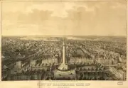 8" x 10" Photo Baltimore City, Md, from The North/Lith