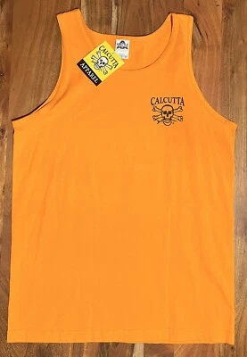 Calcutta Apparel Outdoor Tank-Top, Medium, NWT, Calcutta Orange Fishing Tank Top