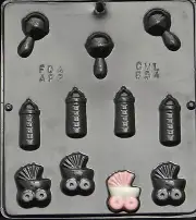 Baby Assortment Chocolate Candy Mold Baby Shower 654 NEW
