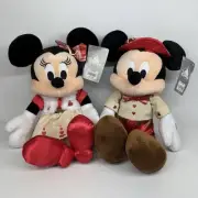 Disney 2022 Valentines Day Mickey & Minnie Mouse Plush Sweetheart New with Tags