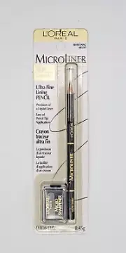 NEW L'OREAL MicroLiner Ultra Fine EYELINER PENCIL ~SILVER LINING ARGENT