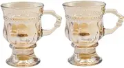 2pcs High-Temperature Glass Wine Goblet Elegant Highball Cup 125ml Whisky Glassware for Home